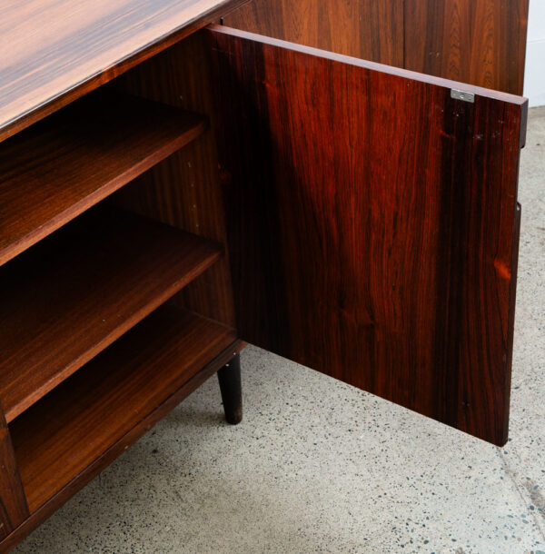Mid Century Danish Modern Credenza Rosewood Sideboard Svend Langkilde Drawers NM - Image 10