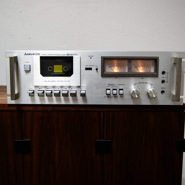Vintage Mitsubishi Tape Desk DT-4550 Silver Rack Mount 70s Hifi 2 head 4 track - Image 12