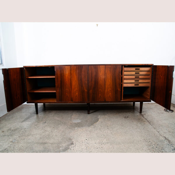 Mid Century Danish Modern Credenza Rosewood Sideboard Svend Langkilde Drawers NM - Image 6