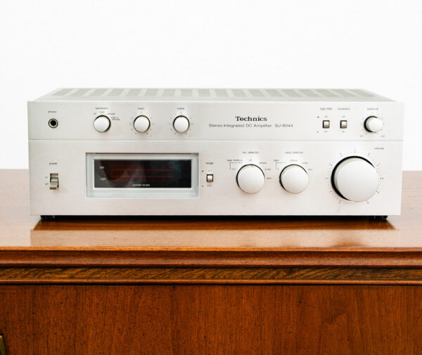 Vintage Technics Stereo Integrated Amplifier DC SU-8044 Silver Hifi Audiophile
