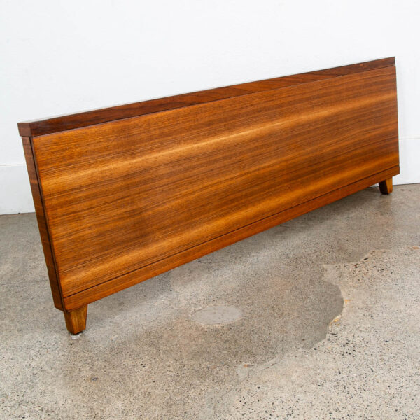 Mid Century Modern Bedframe Full Size Headboard Footboard Walnut Vintage Mcm - Image 5
