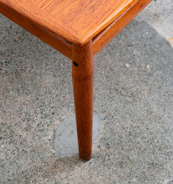 Mid Century Danish Modern Side Table End Square Grete Jalk Glostrup Teak Vintage - Image 9