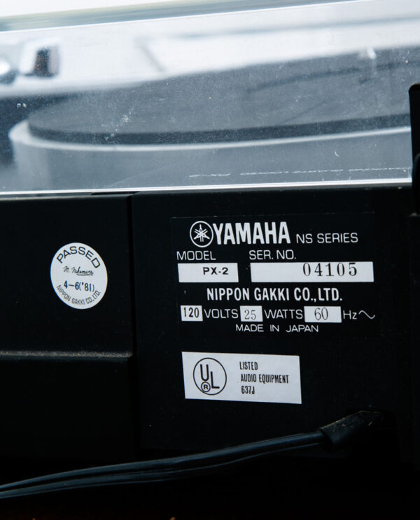 Vintage Record Player Yamaha PX-2 Black Turntable Linear Tracking 1980 Hifi - Image 6