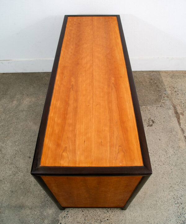 Mid Century Modern Credenza Sideboard 4 Drawer Vintage Cherry Landstrom Furn. - Image 3
