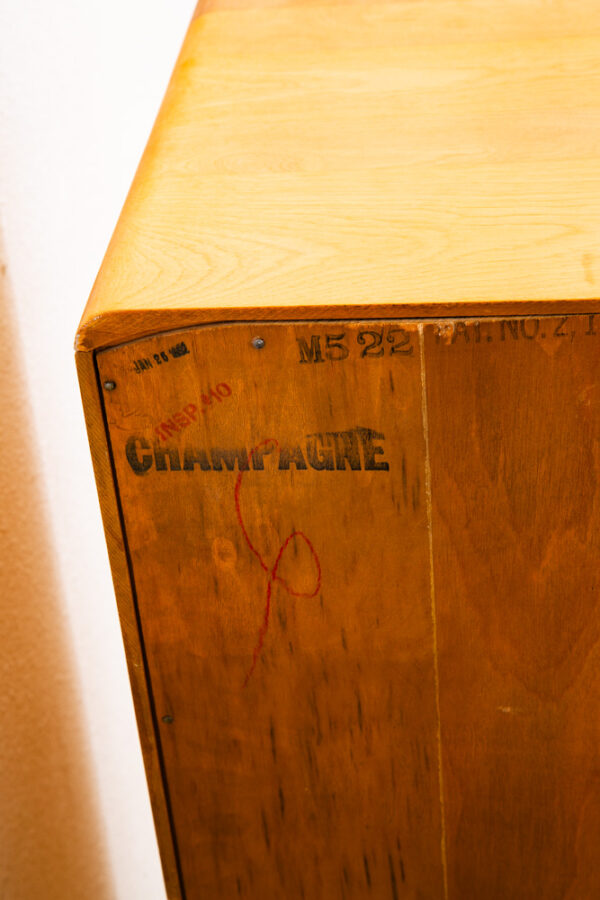 Mid Century Modern Highboy Dresser Maple 5 Drawer Heywood Wakefield M522 Encore - Image 9