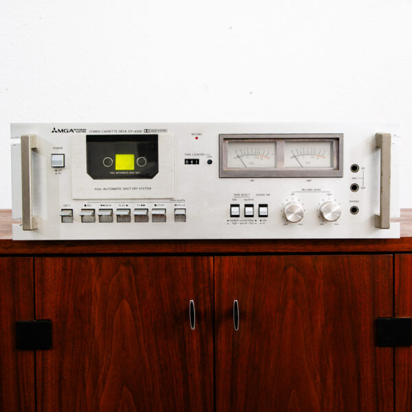 Vintage Mitsubishi Tape Desk DT-4550 Silver Rack Mount 70s Hifi 2 head 4 track - Image 6