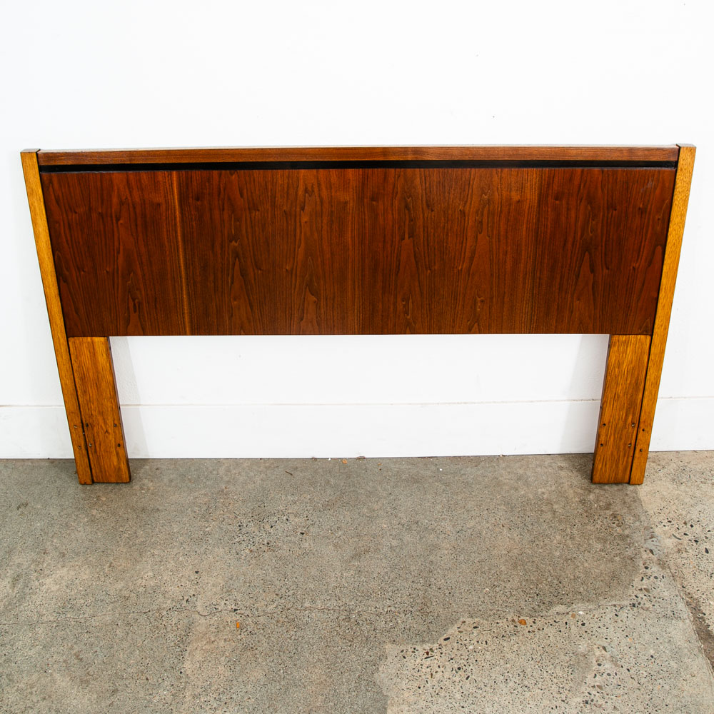Mid Century Modern Headboard Queen Lane Rhythm Bed Frame Walnut Mcm Danish Wood - Image 9