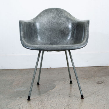 Mid Century Modern Arm Shell SAX Eames Herman Miller Elephant Grey Ropes Edge #2
