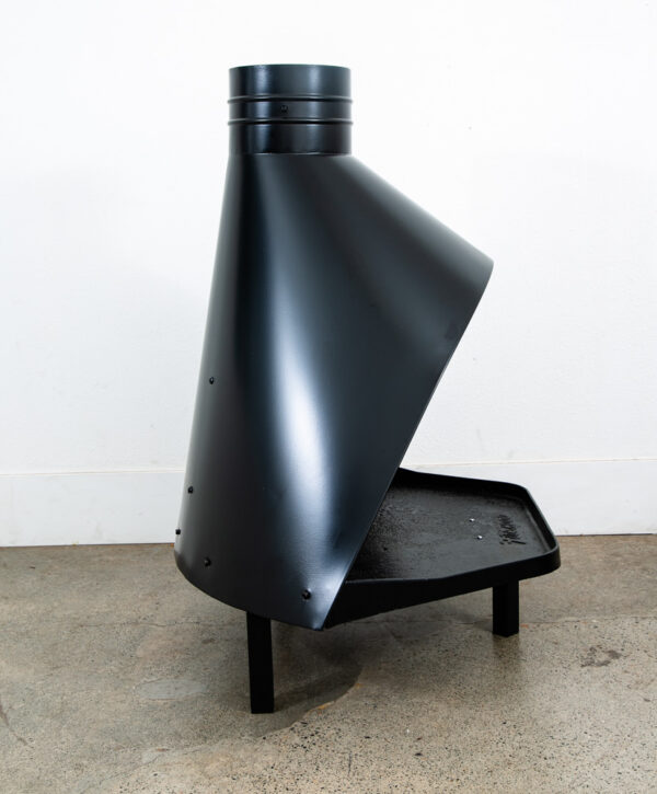 Mid Century Modern Fireplace Majestic Firehood Black Indoor Outdoor Restored Mcm - Image 8