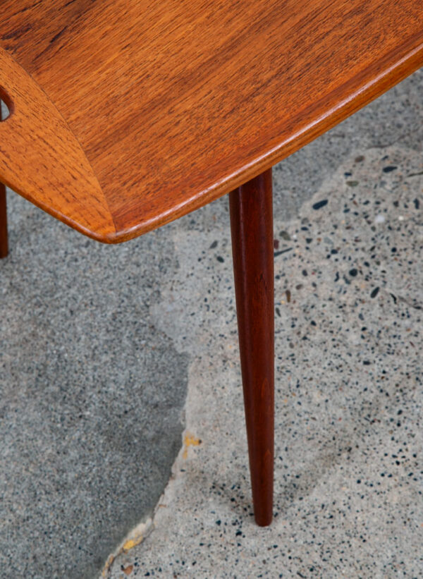 Mid Century Danish Modern Side Table End Dansk IHQ Jens Quistgaard Handles Teak - Image 10
