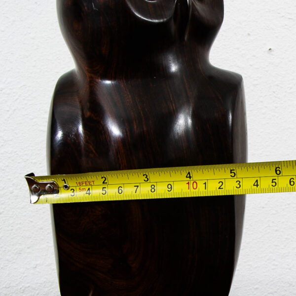 Mid Century Danish Modern Artisan Carved Owl Sculpture Solid Rosewood Mcm Studio - Image 12