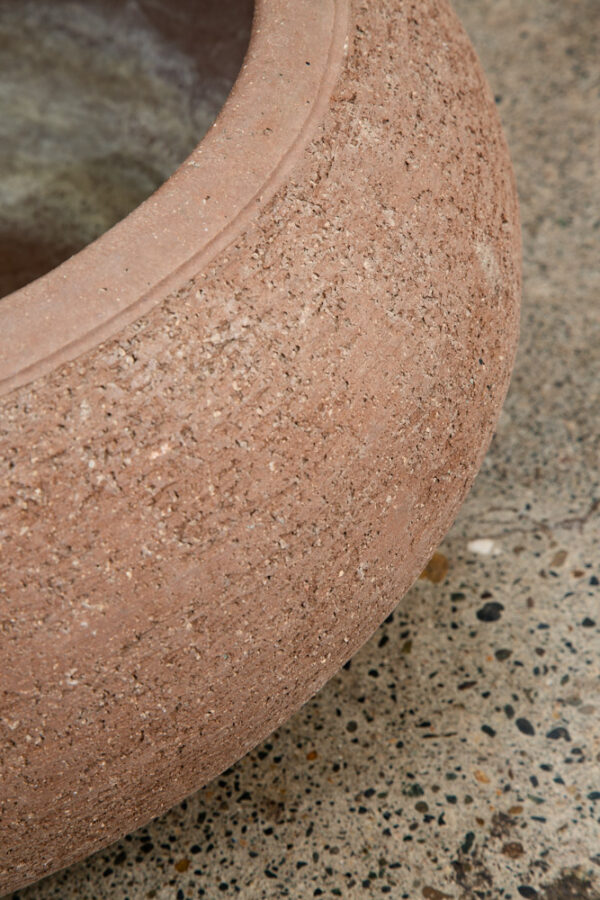 Mid Century Modern Hose Pot Round Clay Stan Bitters Hans Sumpf Scrape Stoneware - Image 7