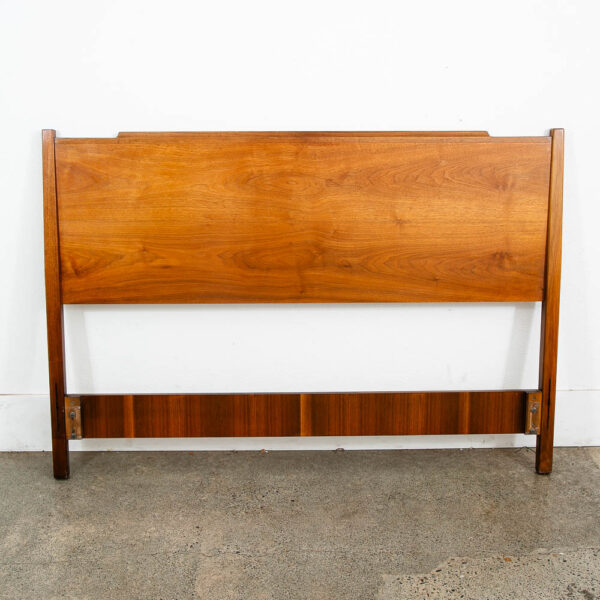 Mid Century Modern Headboard Full Size Drexel Declaration Bed Frame Walnut Mcm - Image 2
