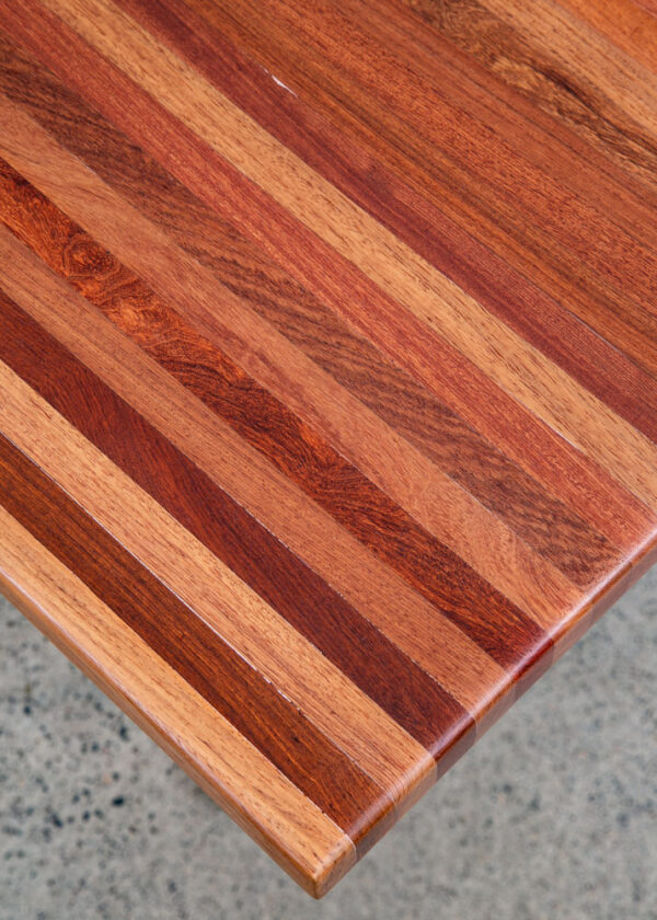 Mid Century Modern Dining Table Solid Wood Rectangular Kitchen Butcher Block Mcm - Image 11