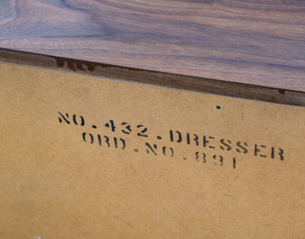 Mid Century Modern Dresser Credenza Mainline by Hooker 10 Drawer Walnut Doors NM - Image 11