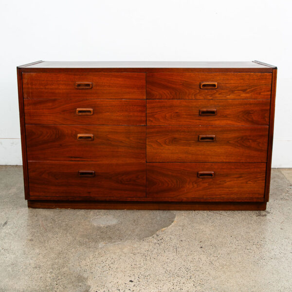 Mid Century Modern Dresser Walnut Founders Jack Cartwright 8 Drawer Vintage Mcm - Image 2
