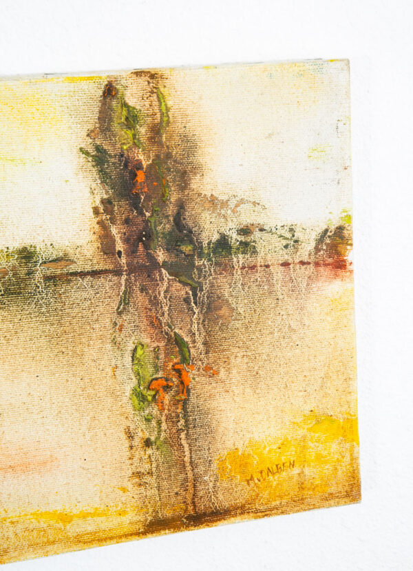 Mid Century Modern Oil Painting Original Art Abstract Landscape Signed M. Dalben - Image 5