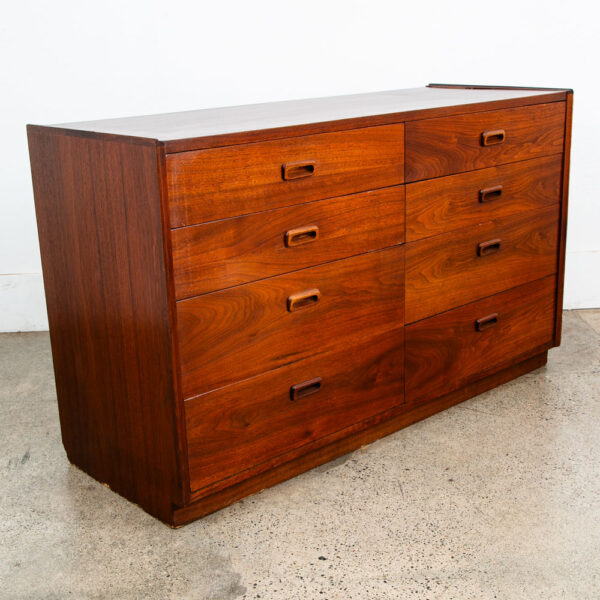Mid Century Modern Dresser Walnut Founders Jack Cartwright 8 Drawer Vintage Mcm