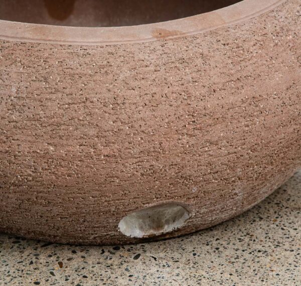 Mid Century Modern Hose Pot Round Clay Stan Bitters Hans Sumpf Scrape Stoneware - Image 11
