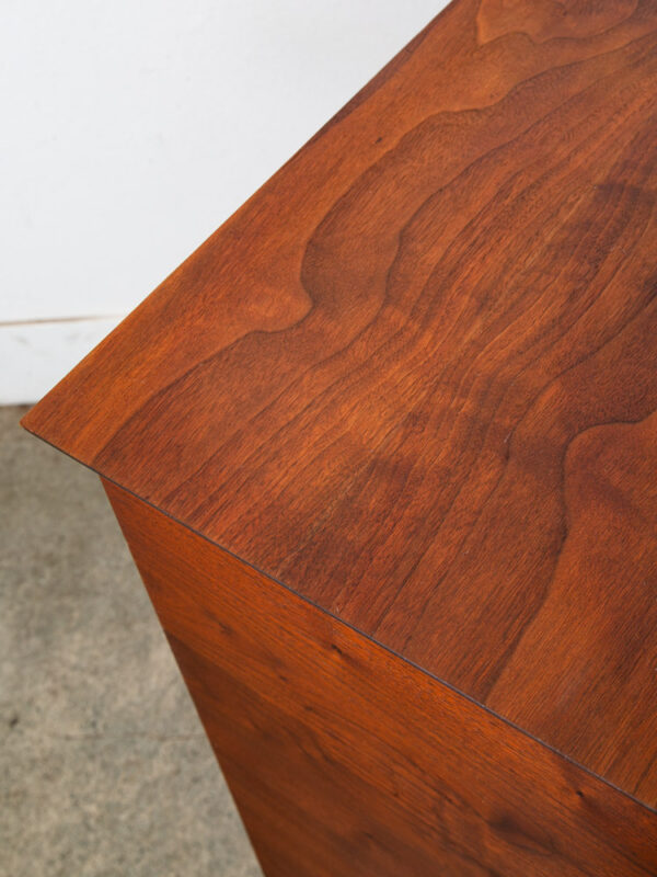 Mid Century Modern Dresser Highboy 5 Drawer Walnut Vega by Morris Trim Vintage - Image 8