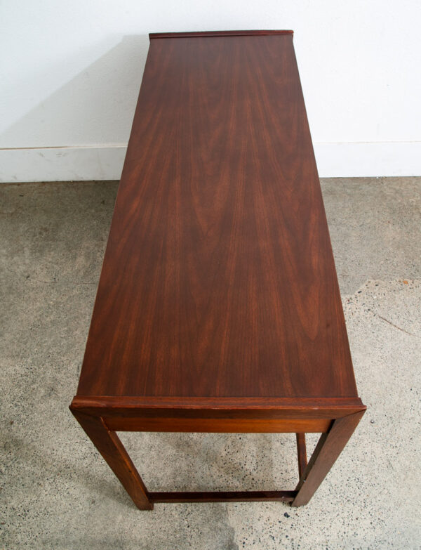 Mid Century Modern Desk Founders 5 Drawer Walnut Vintage Floating Office Mcm - Image 11