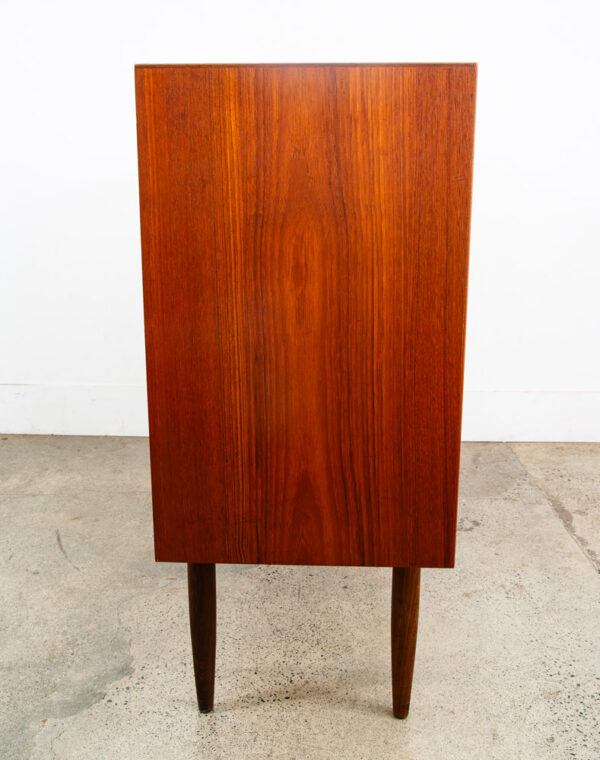 Mid Century Danish Modern Credenza Sideboard Sliding Doors Teak Drawer Denmark - Image 10