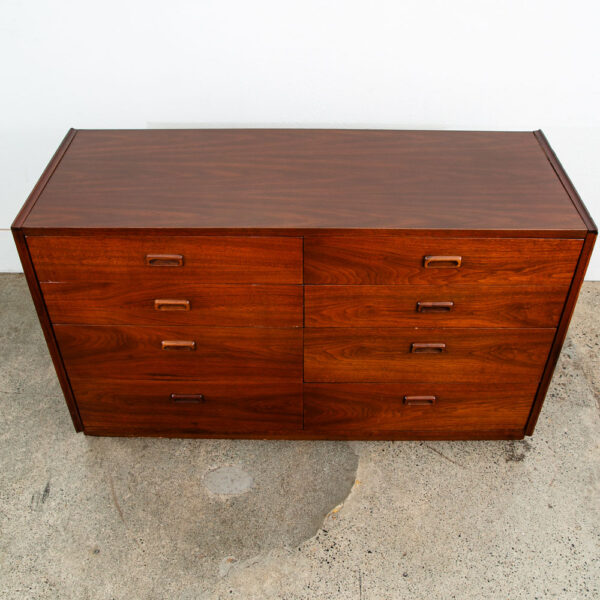 Mid Century Modern Dresser Walnut Founders Jack Cartwright 8 Drawer Vintage Mcm - Image 8