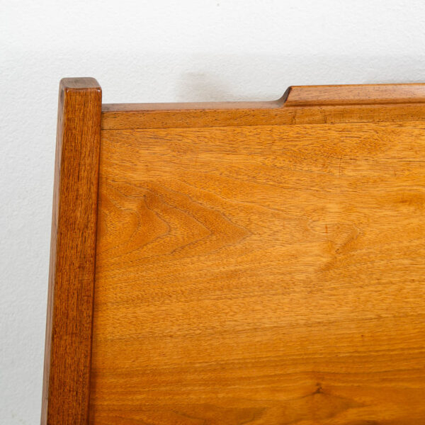 Mid Century Modern Headboard Full Size Drexel Declaration Bed Frame Walnut Mcm - Image 9
