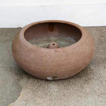 Mid Century Modern Hose Pot Round Clay Stan Bitters Hans Sumpf Scrape Stoneware