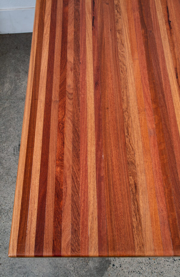 Mid Century Modern Dining Table Solid Wood Rectangular Kitchen Butcher Block Mcm - Image 8