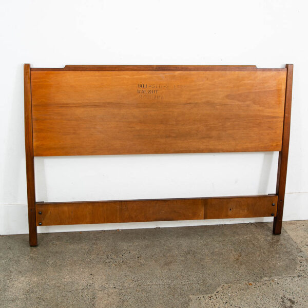 Mid Century Modern Headboard Full Size Drexel Declaration Bed Frame Walnut Mcm - Image 8