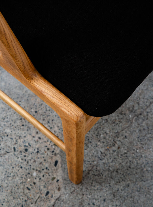 Mid Century Danish Modern Dining Chair Henning Kjaernulf Hansen Teak Oak Brown - Image 10