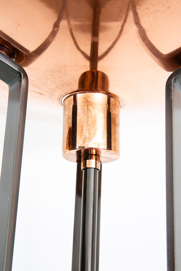Mid Century Post Modern Floor Lamp Set Copper Reico Milan Italy Pair Two 74.5" - Image 5