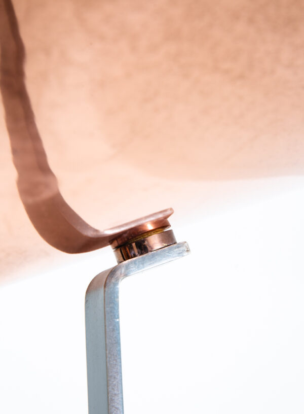 Mid Century Post Modern Floor Lamp Set Copper Reico Milan Italy Pair Two 74.5" - Image 12