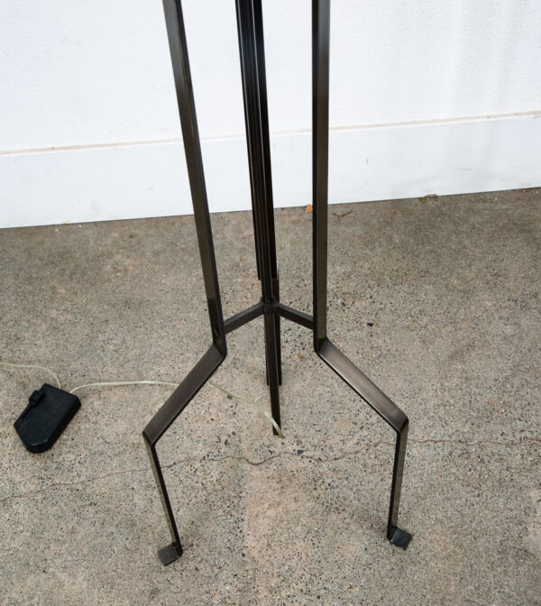 Mid Century Post Modern Floor Lamp Set Copper Reico Milan Italy Pair Two 74.5" - Image 4
