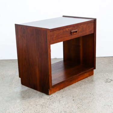 Mid Century Modern Nightstand End Side Table Walnut Drawer Vintage Mcm Wood