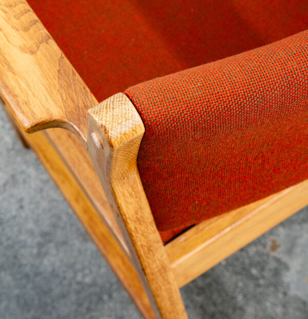 Mid Century Danish Modern Dining Chairs Set 6 Borge Mogensen Fredericia Armchair - Image 10
