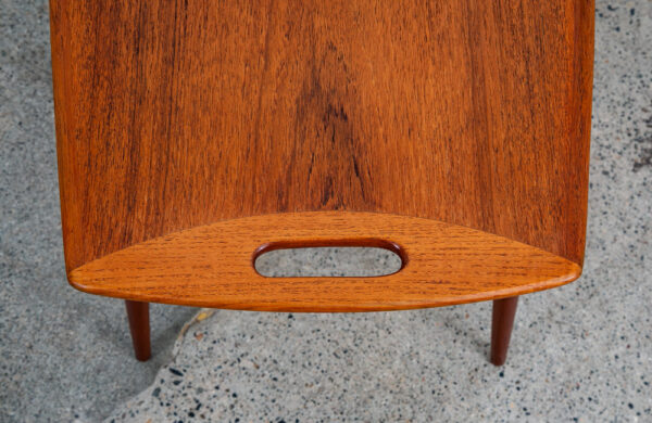 Mid Century Danish Modern Side Table End Dansk IHQ Jens Quistgaard Handles Teak - Image 12
