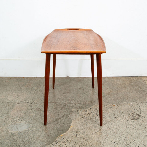 Mid Century Danish Modern Side Table End Dansk IHQ Jens Quistgaard Handles Teak - Image 11