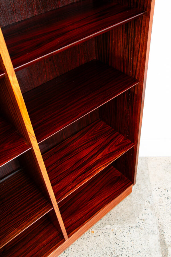 Mid Century Danish Modern Book Shelf Shelving Cabinet Poul Hundevad Rosewood Mcm - Image 9