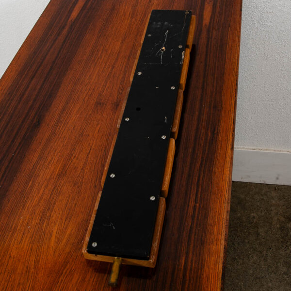 Mid Century Modern Hanging Wall Thermometer Humidity Barometer Walnut Guage Mcm - Image 6