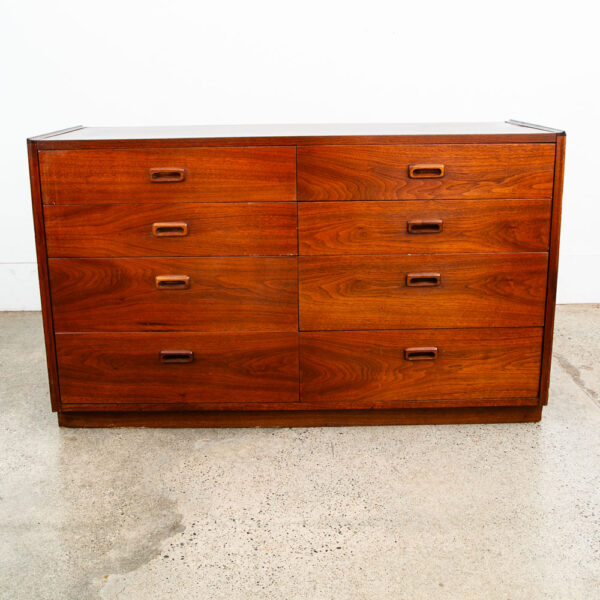 Mid Century Modern Dresser Walnut Founders Jack Cartwright 8 Drawer Vintage Mcm - Image 7