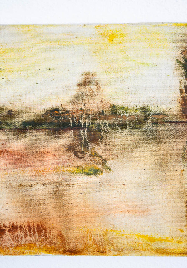 Mid Century Modern Oil Painting Original Art Abstract Landscape Signed M. Dalben - Image 10