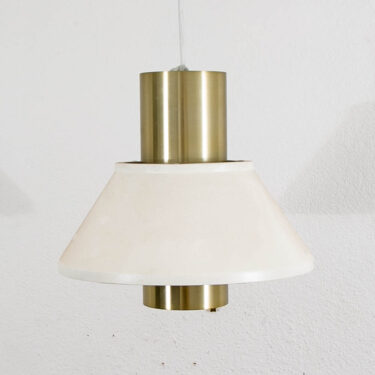 Mid Century Modern Fog & Morup Pendant Light White Round Jo Hammerborg Hanging