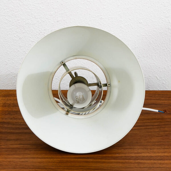 Mid Century Modern Fog & Morup Pendant Light White Round Jo Hammerborg Hanging - Image 7