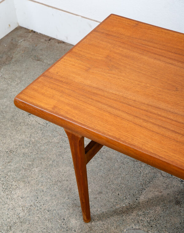 Mid Century Danish Modern Coffee Table Mobler Surfboard Teak Denmark Refinished - Image 10