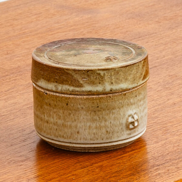 Art Pottery Lidded Box Ceramic Vessel Craig Easter Glazed Round Signed - Image 3