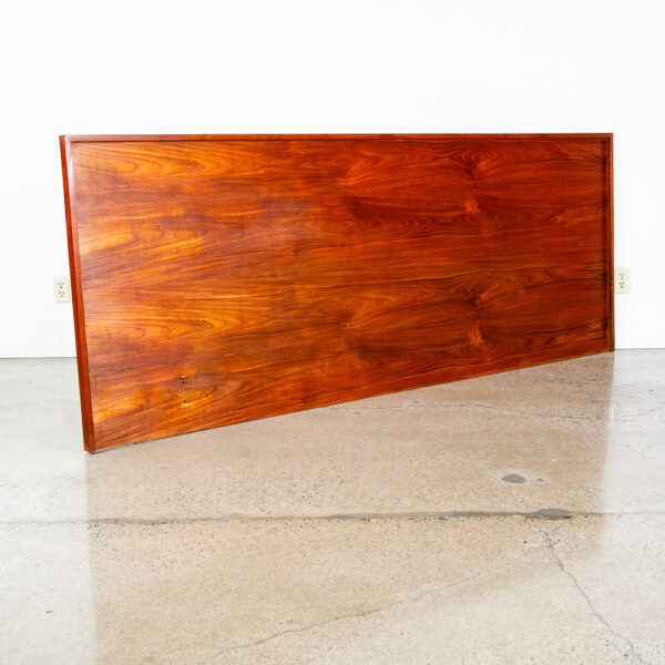 Mid Century Danish Modern Headboard Bed Frame Teak King Sz Rectangular Size Mcm - Image 2