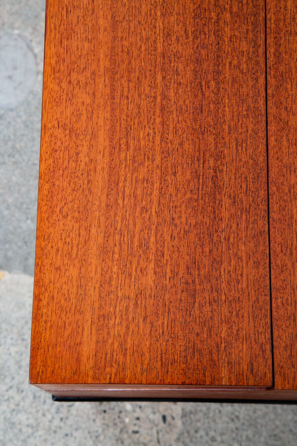 Mid Century Danish Modern Sewing Table Cabinet Flip Top Denmark Teak Denmark Mcm - Image 11