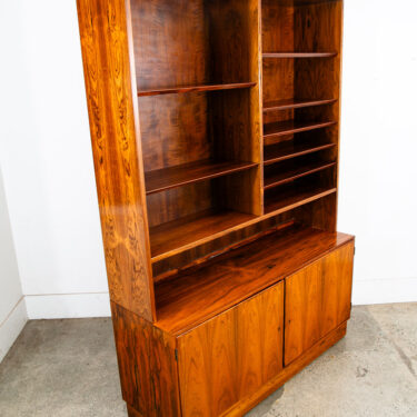 Mid Century Danish Modern Cabinet Brazilian Rosewood Bookshelf Poul Hundevad Mcm